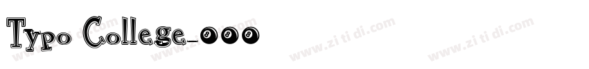 Typo College字体转换